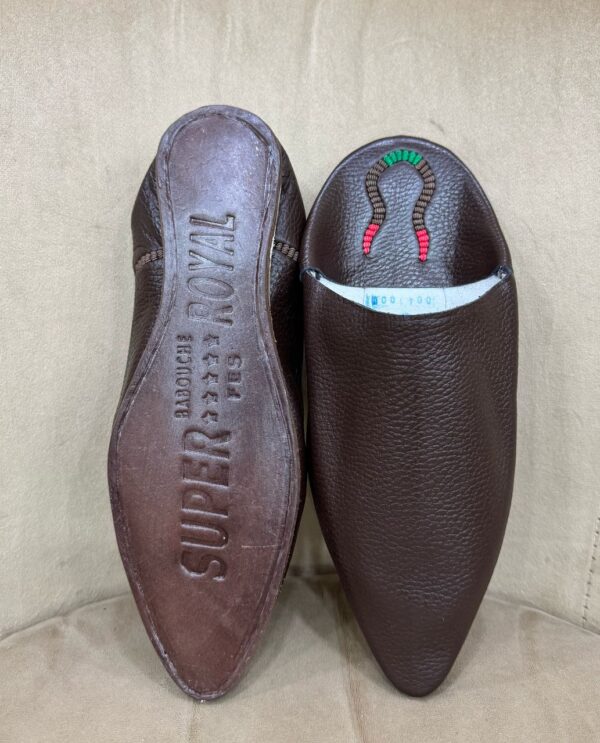 Babouche - Maraakish traditionnel en cuir – Fait main (Modèle Royal Super) – Image 8
