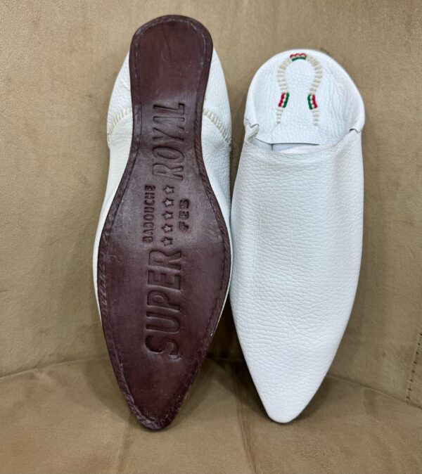 Babouche - Maraakish traditionnel en cuir – Fait main (Modèle Royal Super) – Image 4