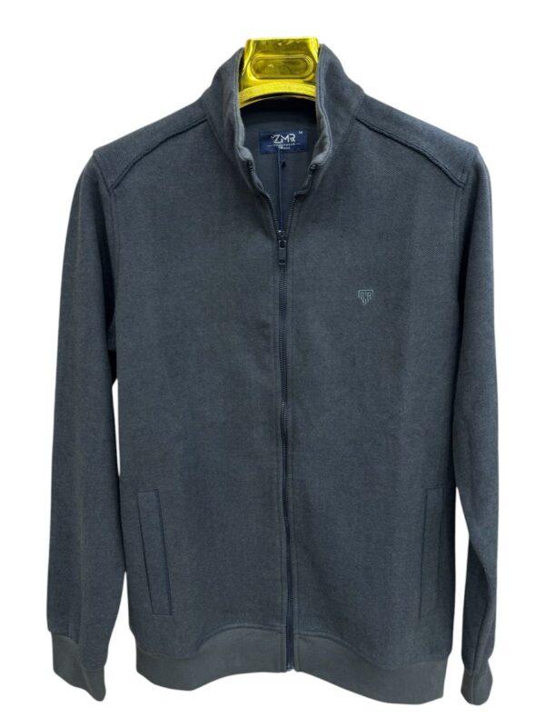 Veste zippée unie ZMR – Gris anthracite